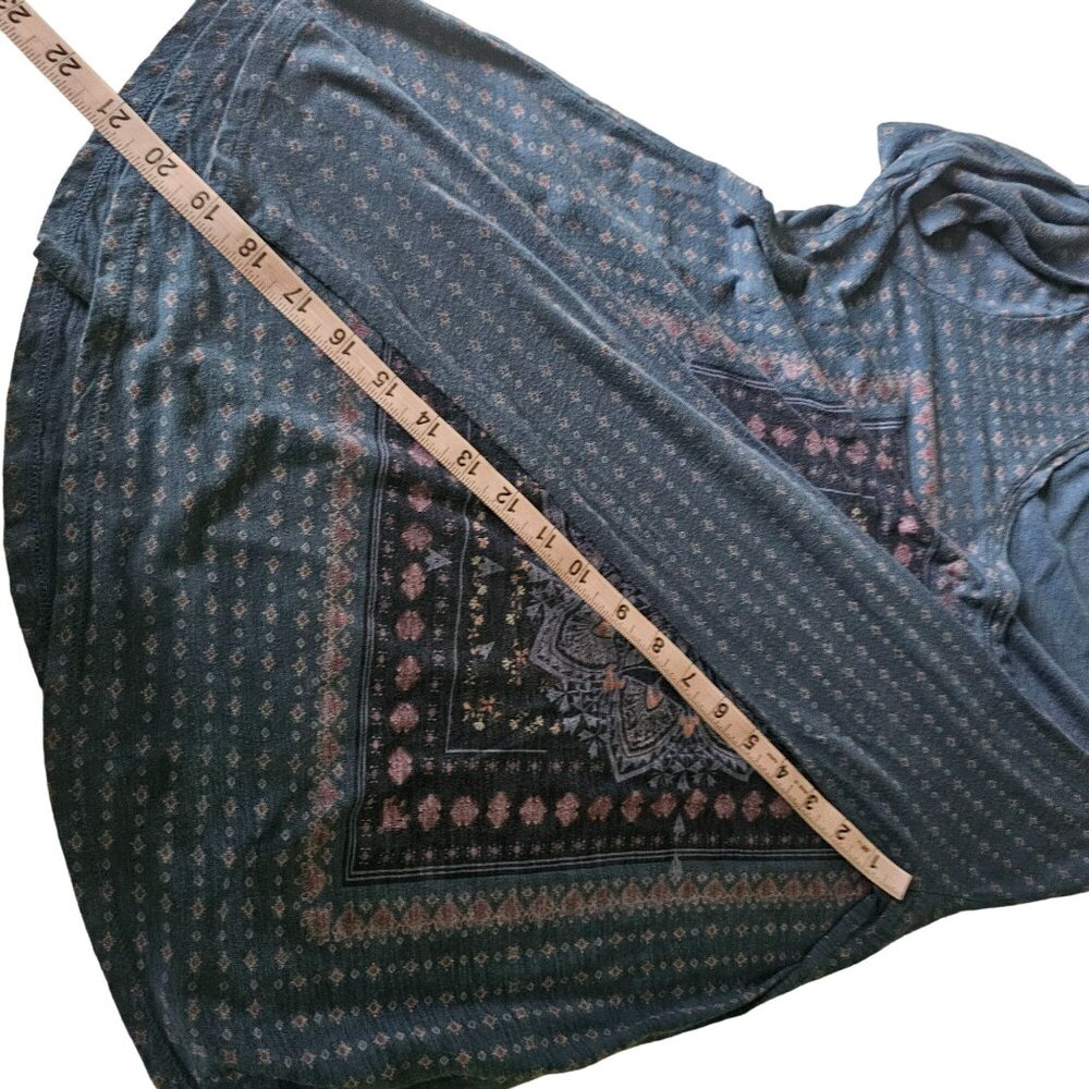 Lucky Brand Women's Long Sleeved Boho Print Top size L - Picture 7 of 11